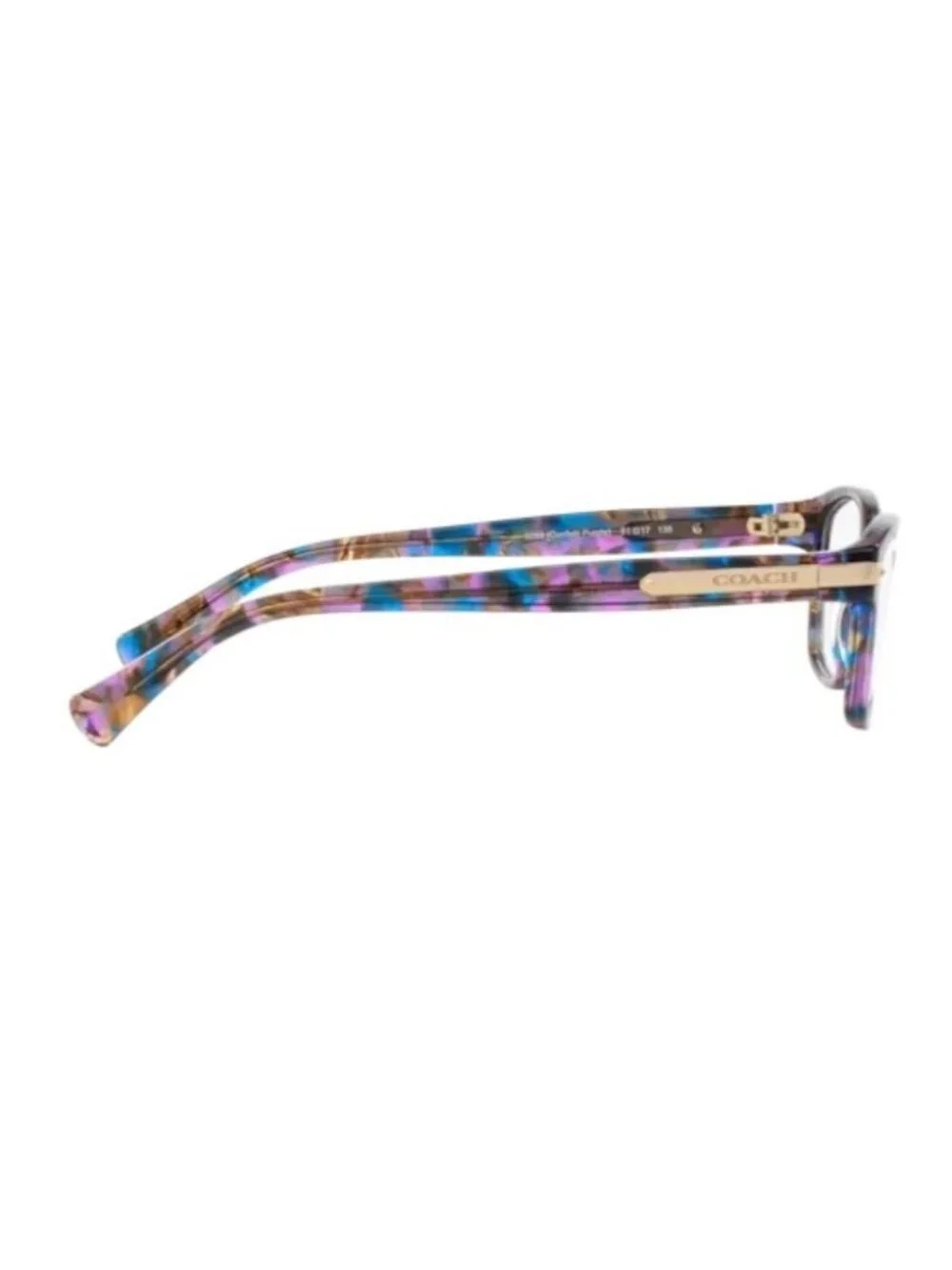 Coach HC6065 5288 Eyeglasses Frames Confetti Purple 51 17 136